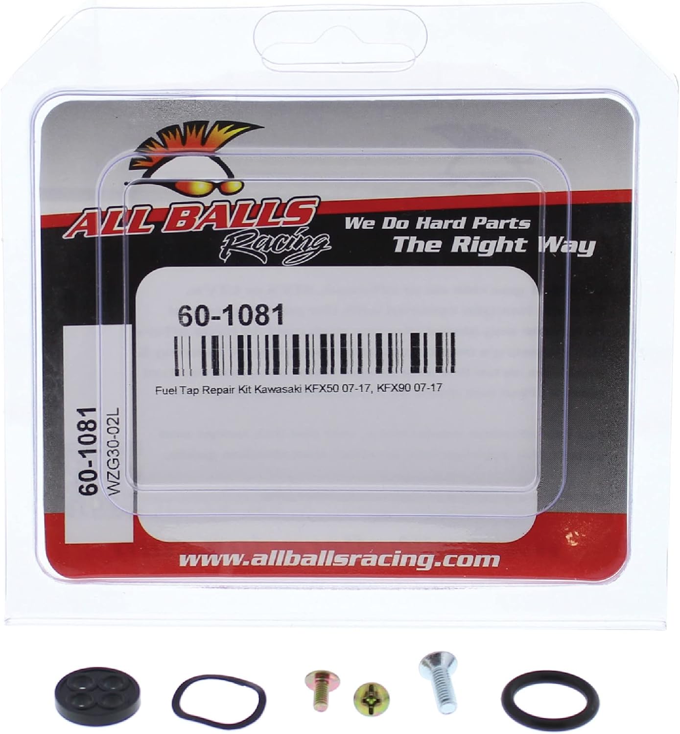 All Balls Racing 60-1081 Fuel Tap Repair Kit Compatible With/Replacement For Kawasaki KFX 50 2007-2009, 2013-2017, KFX 90 2007-2017