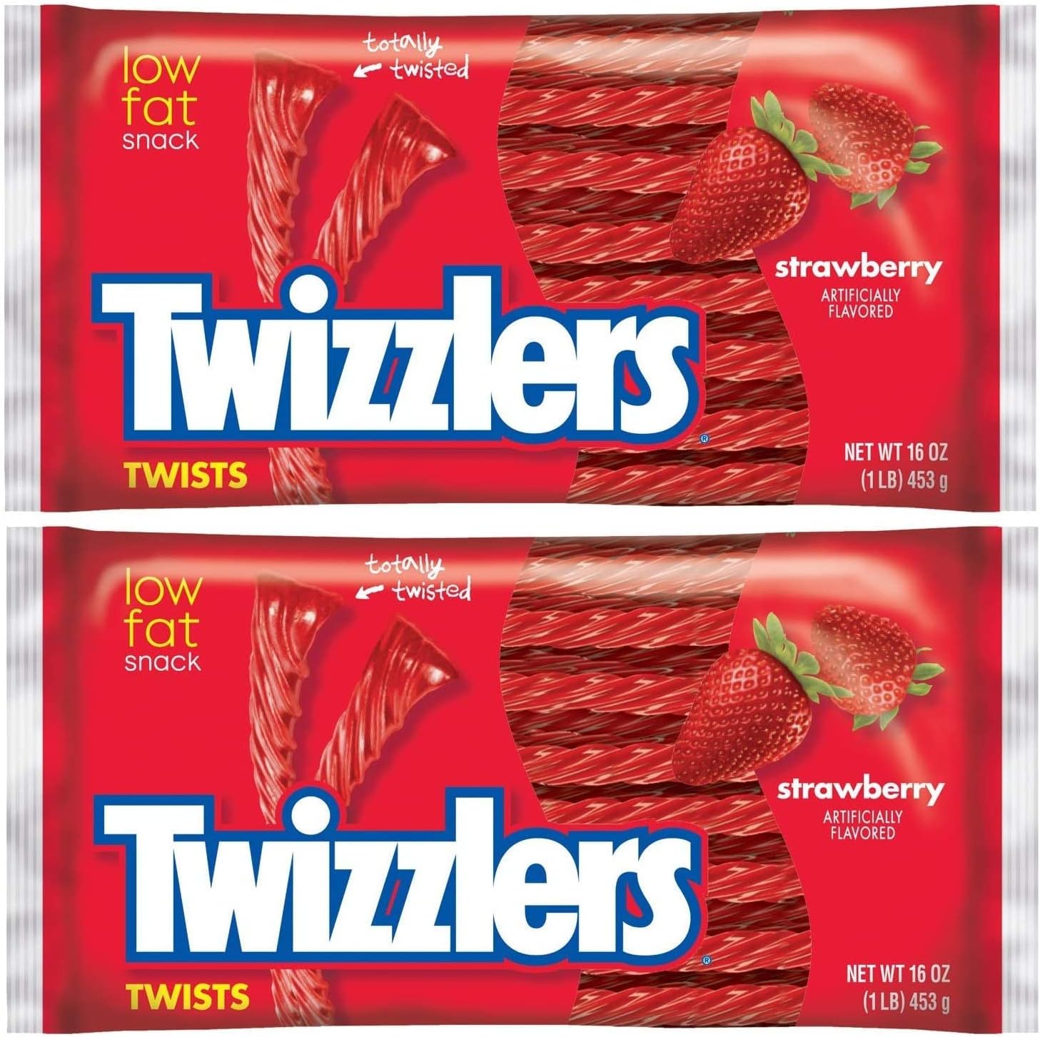 Twizzlers Strawberry Twist, 16-Ounce Bags (Pack of 2)