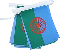 Vista 173 de Guatemala 19.7 ft BUNTING Flag 20 banderas 9'' x 6'' - Banderas de cuerda guatemalteca 5.9 x 8.3 in - AZ FLAG