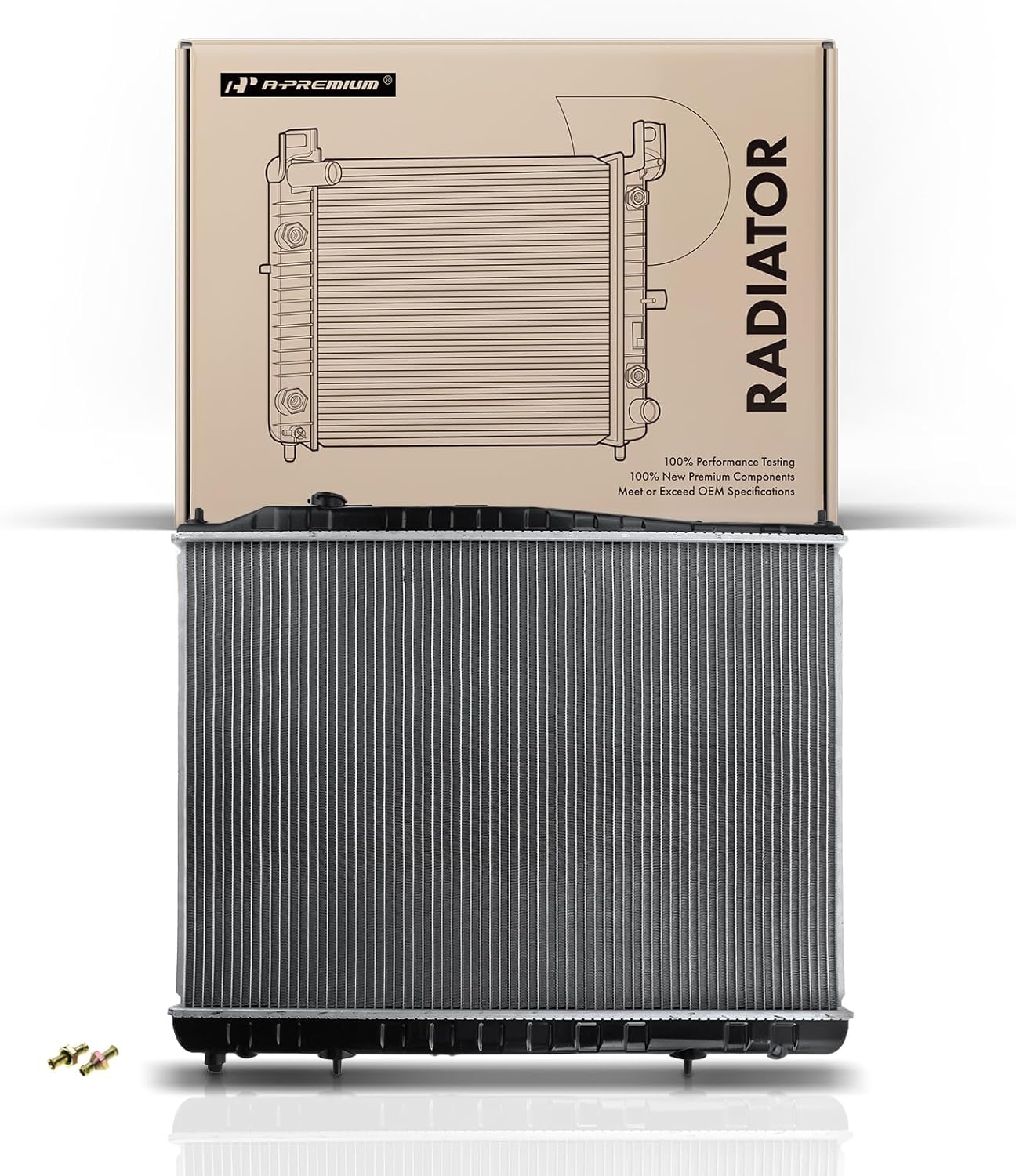 A-Premium Engine Coolant Radiator with Transmission Oil Cooler Compatible with Infiniti QX4 1997-2000 & Nissan Pathfinder 1996-2000, V6 3.3L, Automatic Trans. Replace# 214100W817, 214604W017