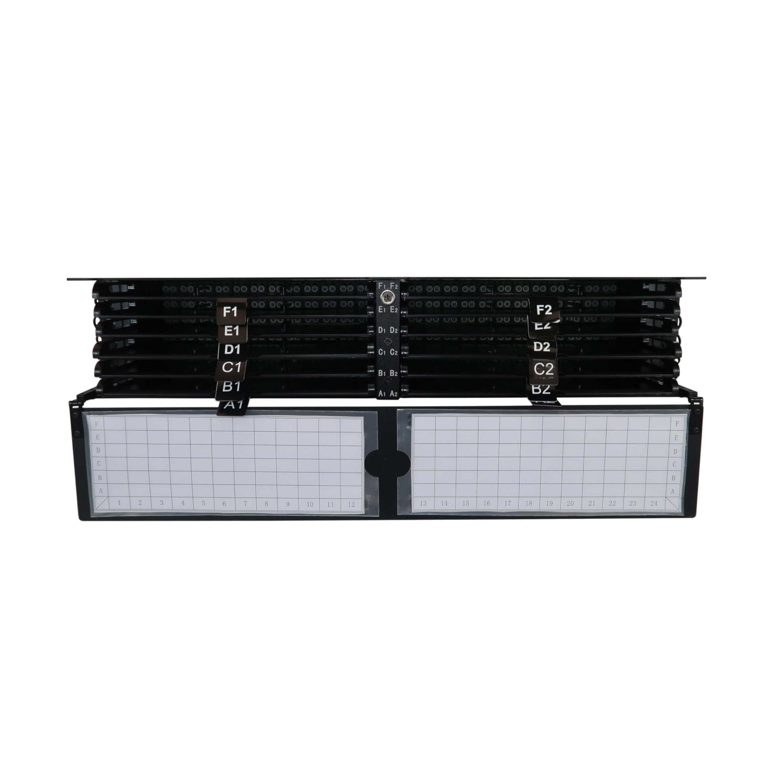Eaton Tripp Lite 2U Boîtier d'épissure Fibre Optique à Montage en Rack, 288 connexions APC monomode, 144 Ports Duplex LC, 12 Cassettes, boîte d'épissure en Fibre, Garantie Fabricant à Vie (N600P-288A