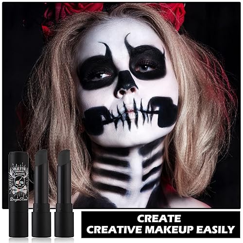 Miniatura 7 de ZHISHUDL 3 Colores Ojo Negro Palo para Deportes Negro Cara Cuerpo Pintura Eyeblack Stick Maquillaje de la cara para Ojo Negro Béisbol Fútbol Softbol