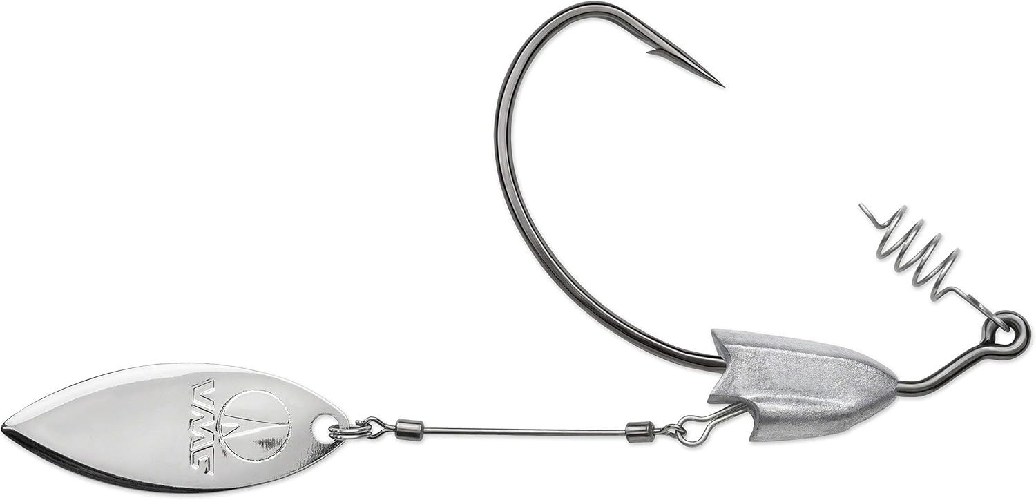 Heavy Duty Weighted Willow Swimbait 12 Black Nickel #110