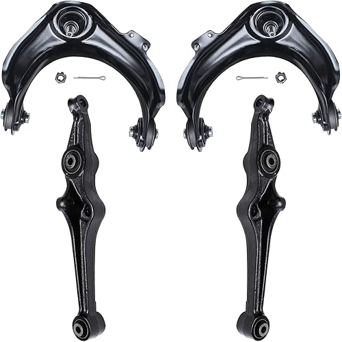 Miniatura 24 de Detroit Axle - Kit de suspensión frontal de 4 piezas para Chevrolet Aveo5 Aveo Pontiac G3 Wave Wave5 Suzuki Swift+, 2 brazos de control inferiores,