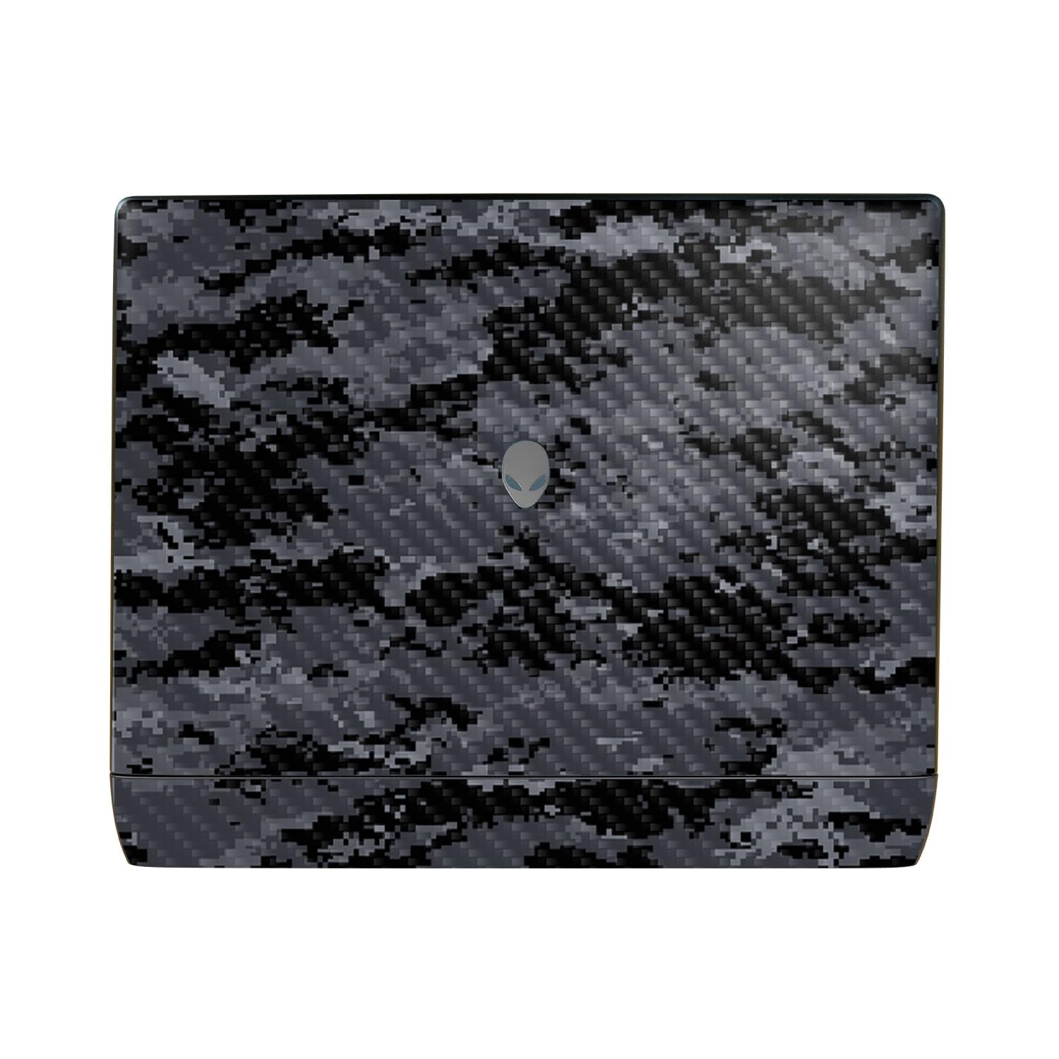 Carbon Fiber Laptop Skin Compatible with Alienware 16 Area-51 (2025) Top Cover Only - Digital Camo - Premium 3M Vinyl Protective Wrap Decal Cover - Easy to Apply | Crafted in The USA by MightySkins