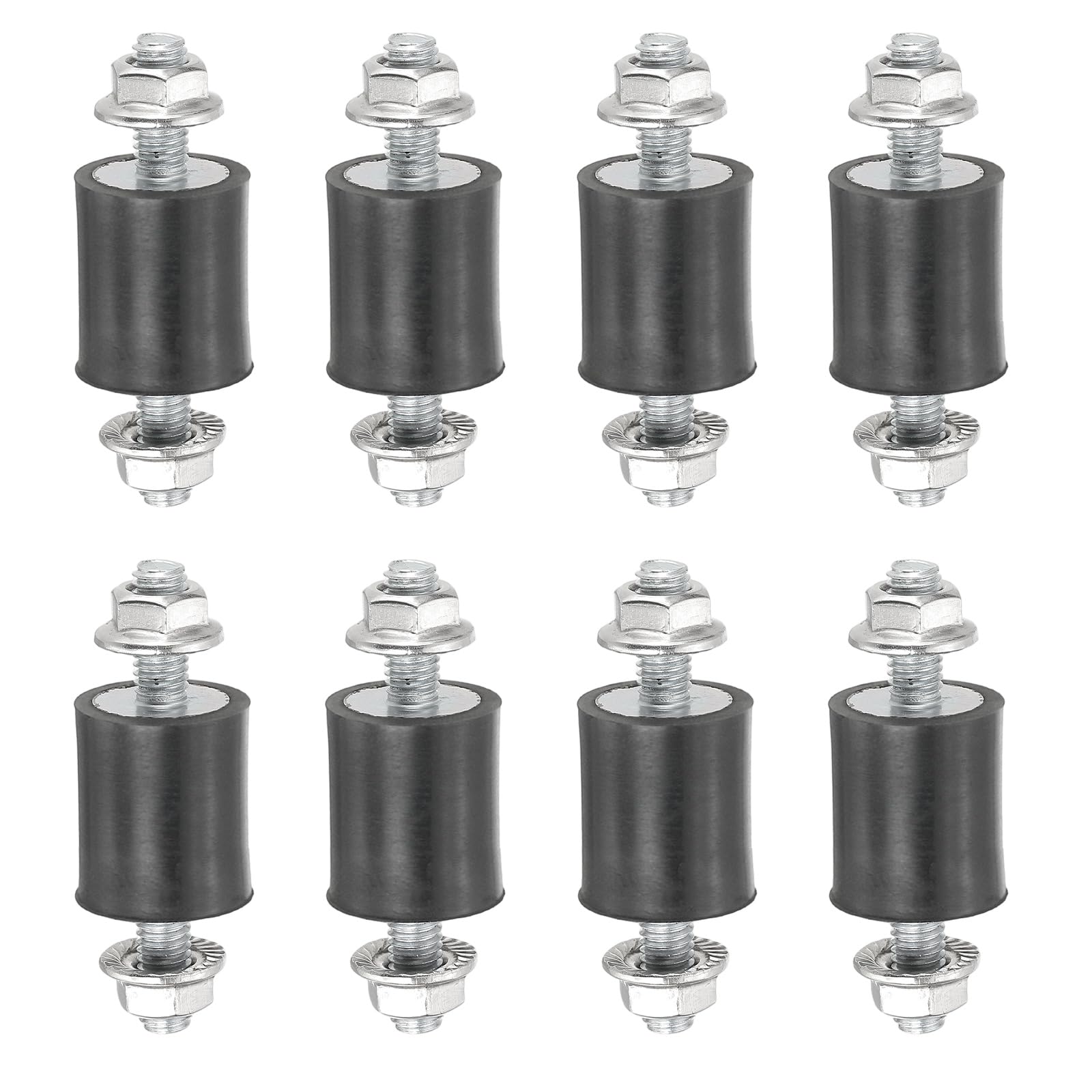 4 Isolateurs Anti-vibration M4 – Mâle/femelle 15x8 Mm Noir, Uxcell
