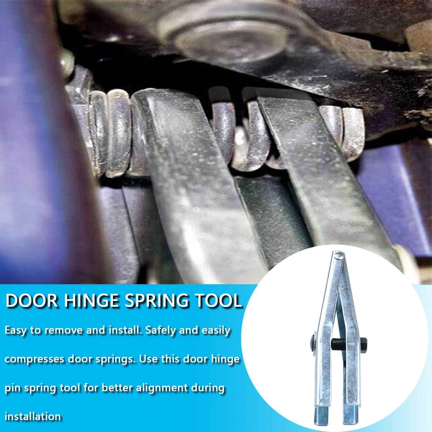 Door Spring Compression Tool MDEOOSKY 23-Piece Door Hinge Pin & Bushing ...