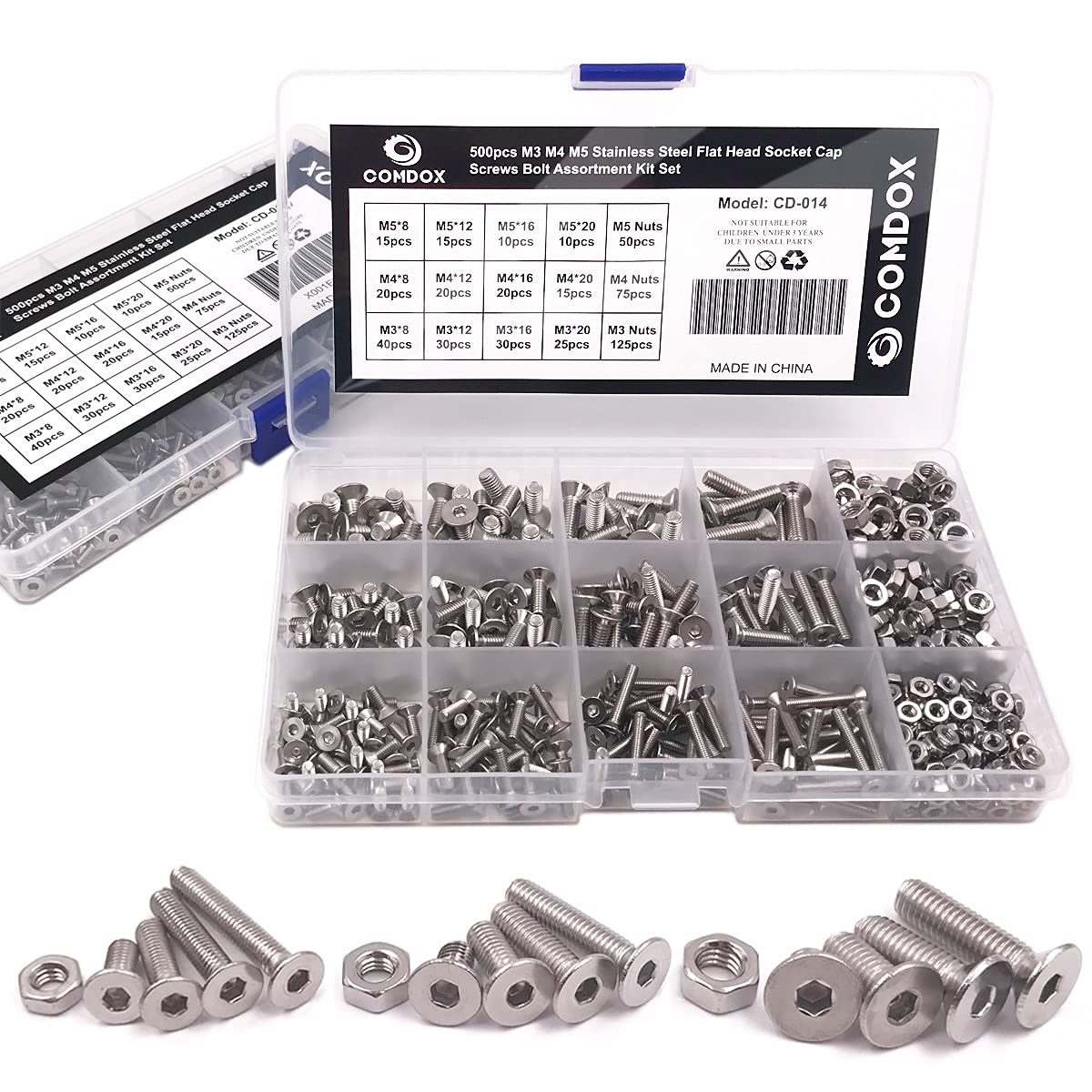 Dadi Esagonali A2 Metrici Dadi A Cupola In Acciaio Inox A2 - Set Metrico M4 M5 M6 M8 M10, Forma Esagonale, Per Progetti Fai-da-te Dadi Esagonali A Cupola