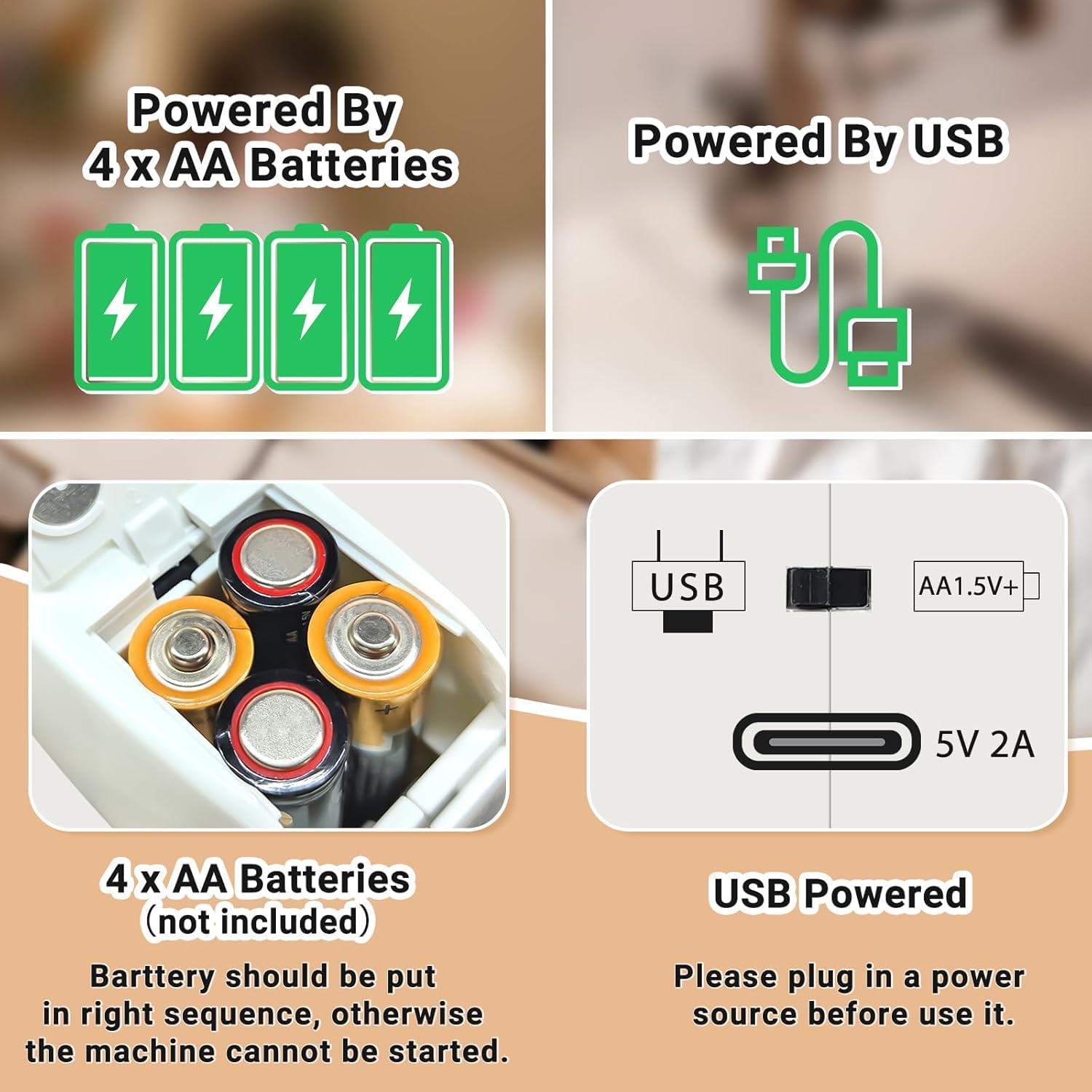 YwuLy Handnähmaschine, Tragbare Mini-Nähmaschine, Kabellose Tragbare Elektrische Handnähmaschine Mit Nähzubehör für Anfänger, Schnell Zu Nähen Geeignet,für Kleidung,Stoffe,Cutains,Home Travel(Weiß) - 4