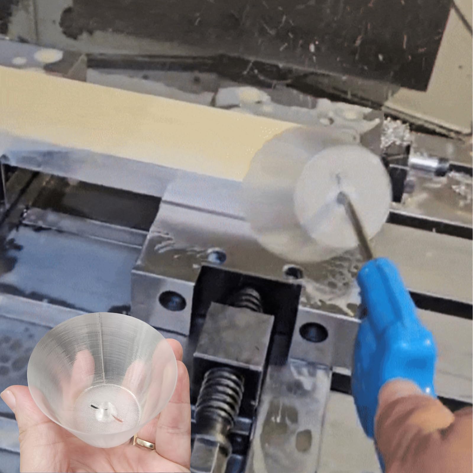 2Pcs Air Gun Splash Guard for Workshop and Compressor | Protective Deflector Shield for CNC, Auto Repair, and Metalworking | Cone Design Enhances