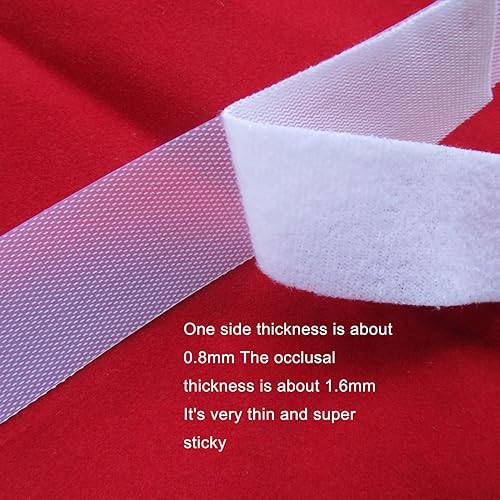 Miniatura 3 de Extremadamente fina y suave, fuerte ropa de muñeca con cierre de gancho y bucle, longitud de aproximadamente 16.4 ft5.5 yardas, tipo de costura