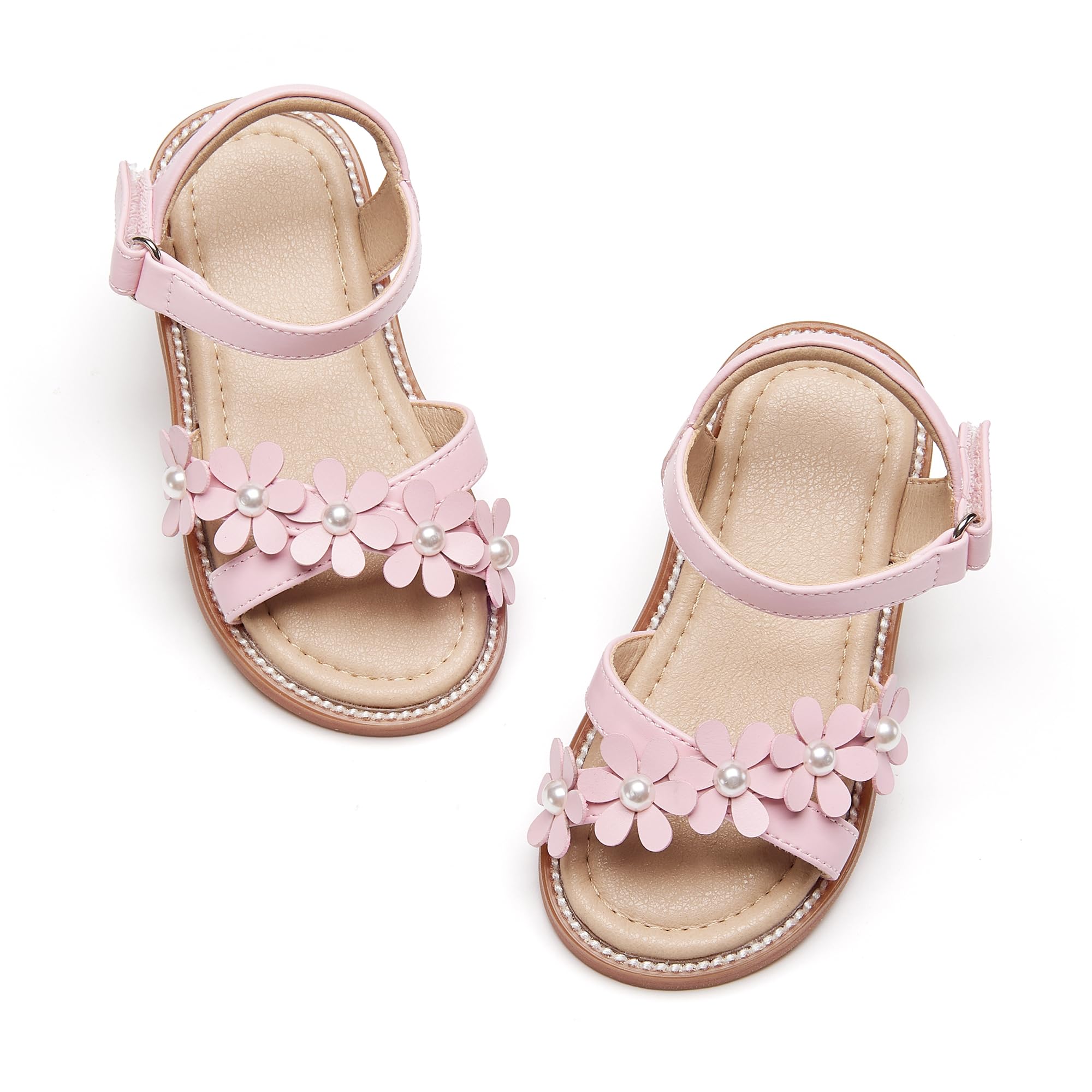 Otter MOMO Toddler Little Flower Girl Sandals Princess Dress Shoes Wedding