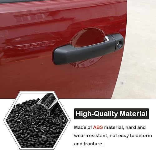 Miniatura 3 de Cubierta protectora para manija de puerta exterior de automóvil compatible con Toyota FJ Cruiser 2007-2021 para manijas de puerta exterior de