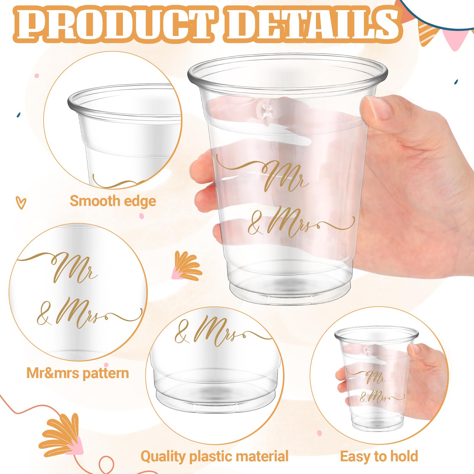 16 oz mugs large handles QOUTIQUE Coffee Mugs Set of 6, 16 oz Bone China White Embossed Coffee Mugs, Large and Easy to Grip Mug Sets, White Embossed Coffee Cup Set for main image 1