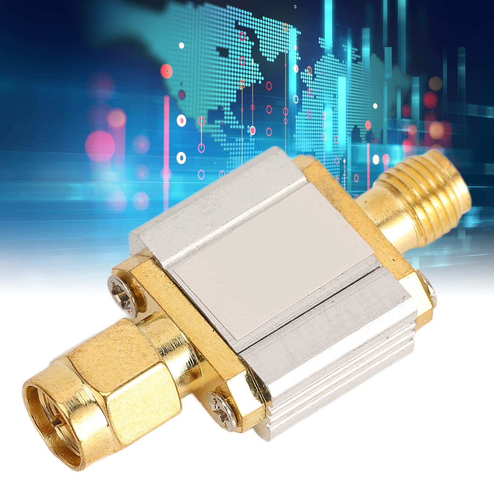 Vikye Filtres Passe-Haut, Bande Passante 2450 MHz 50 Ohms, Filtre Passe-Bande Saw Plaqué Or 24 Carats pour L'optimisation des Performances (récepteurs 2,4 GHz), pour Zigbee WiFi Bluetooth