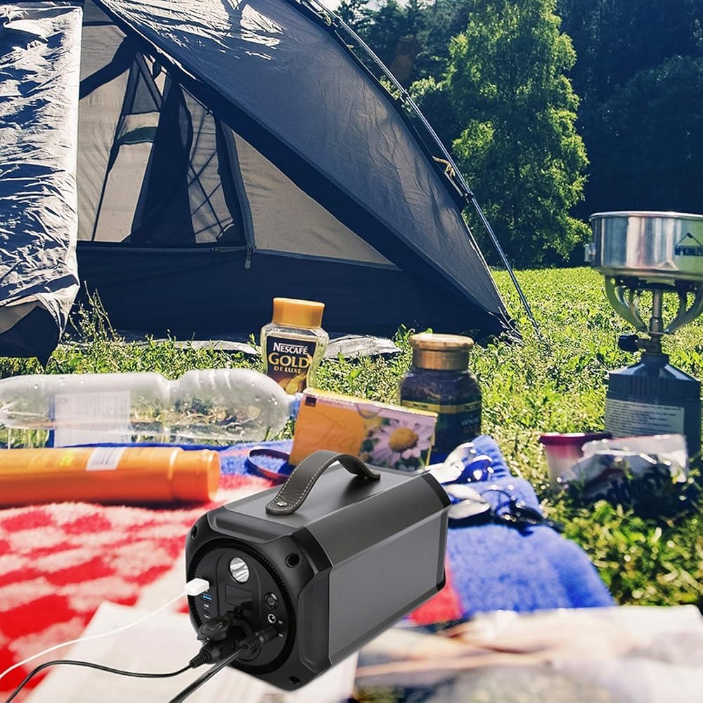 Station d'alimentation portable, batterie au lithium de secours de 300 W, onde sinusoïdale pure, générateur solaire, convient pour le camping, les camping-cars, les urgences à la maison