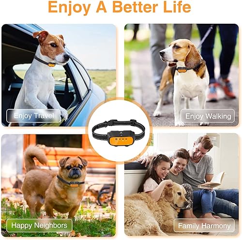 Miniatura 6 de Collar de ladrido de citronela collar de ladrido con 3 niveles de sensibilidad diferentes collar antiladridos recargable automático para perros 100