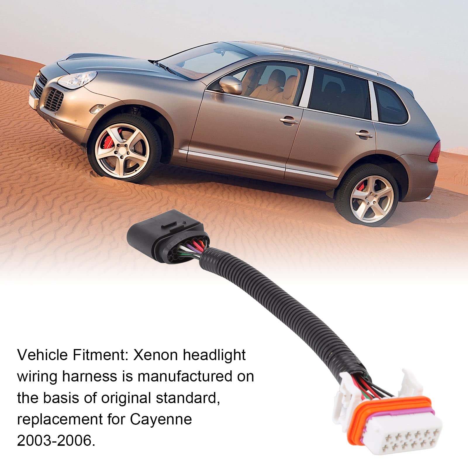 Connecteur Faisceau Câblage Phare 95563123911 - Remplacement Gauche Ou Droite Pour Cayenne 2003-2006