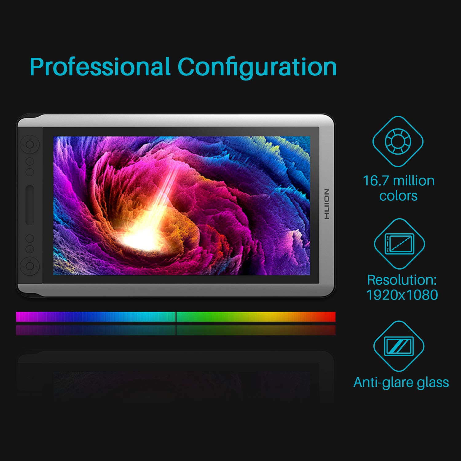 Amazon.com: HUION KAMVAS GT-156HDV2 Drawing Monitor Pen Display 