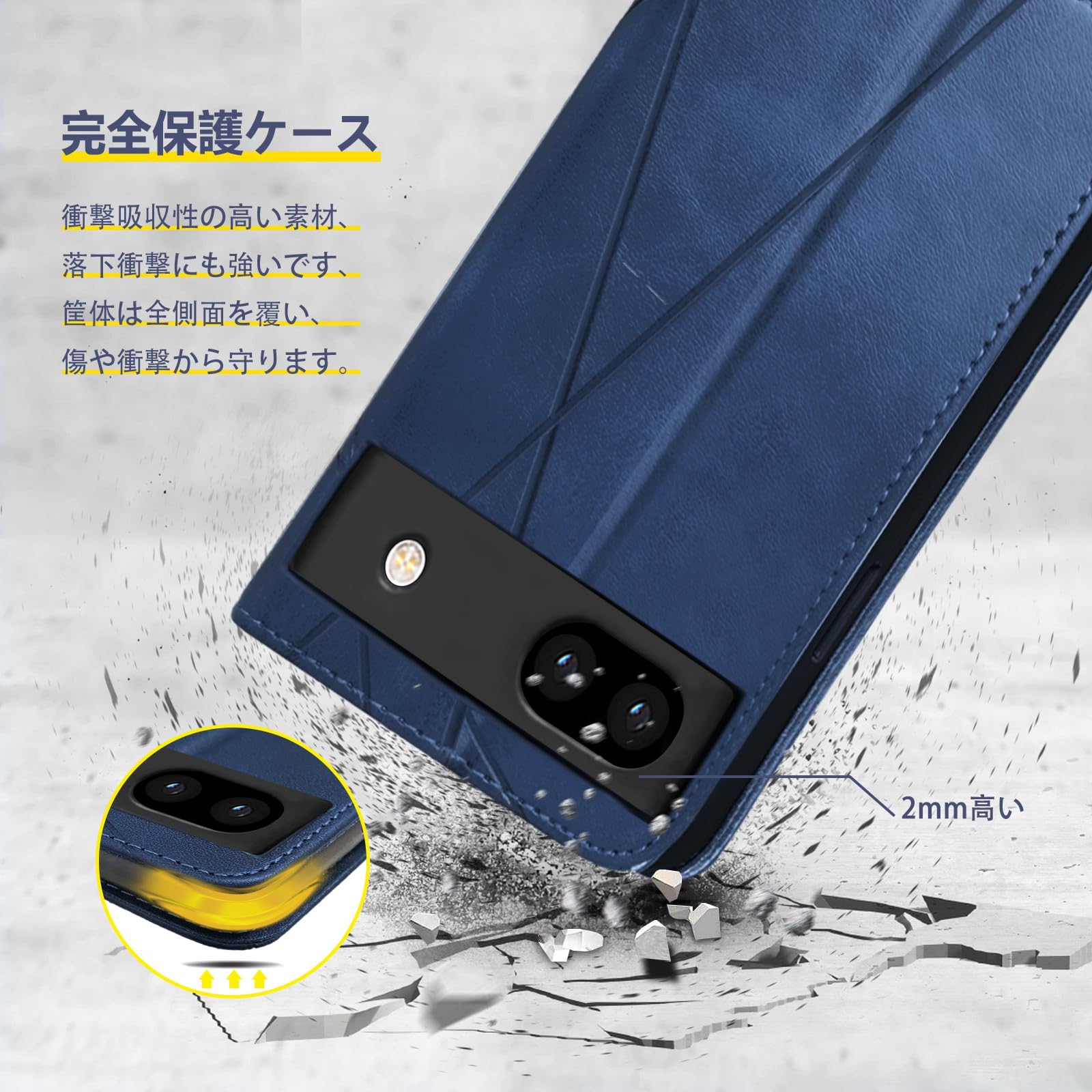 Amazon.co.jp: Peipeizi Google Pixel 6a ケース 手帳型 スマホケース 