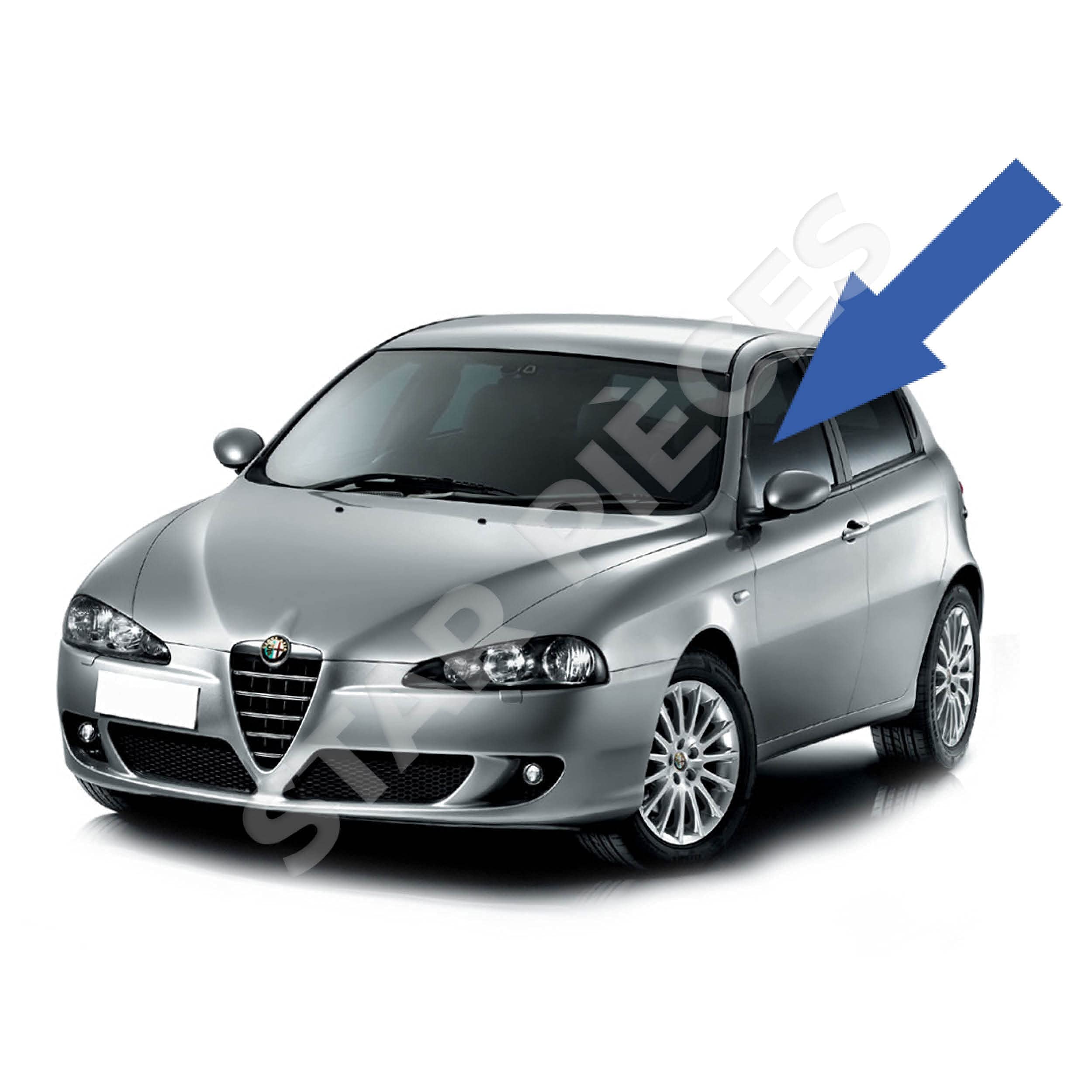 STARKIT PERFORMANCE Alzacristallo compatibile per Alfa 147 (2000-2010) CON MOTORINO. ALZAVETRO ANTERIORE SINISTRO (guida) 46751871