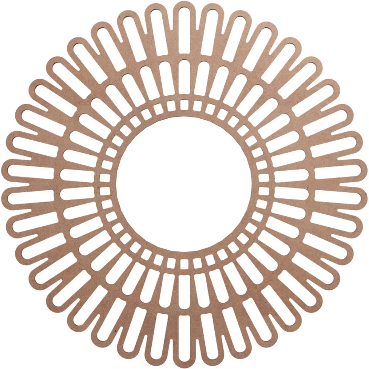 Ekena Millwork 20"OD x 7 1/2"ID x 1/4"T Cornelius Wood Fretwork Pierced Ceiling Medallion, Wood (Paint Grade)