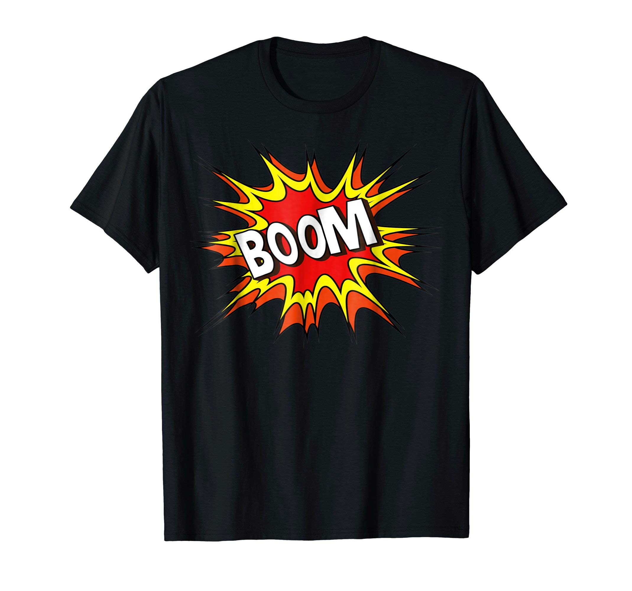 Classic Iconic Comic Book Language T-ShirtsBOOM! Iconic Comic Tee Fun Shirt T-ShirtOEKO-TEX STANDARD 100