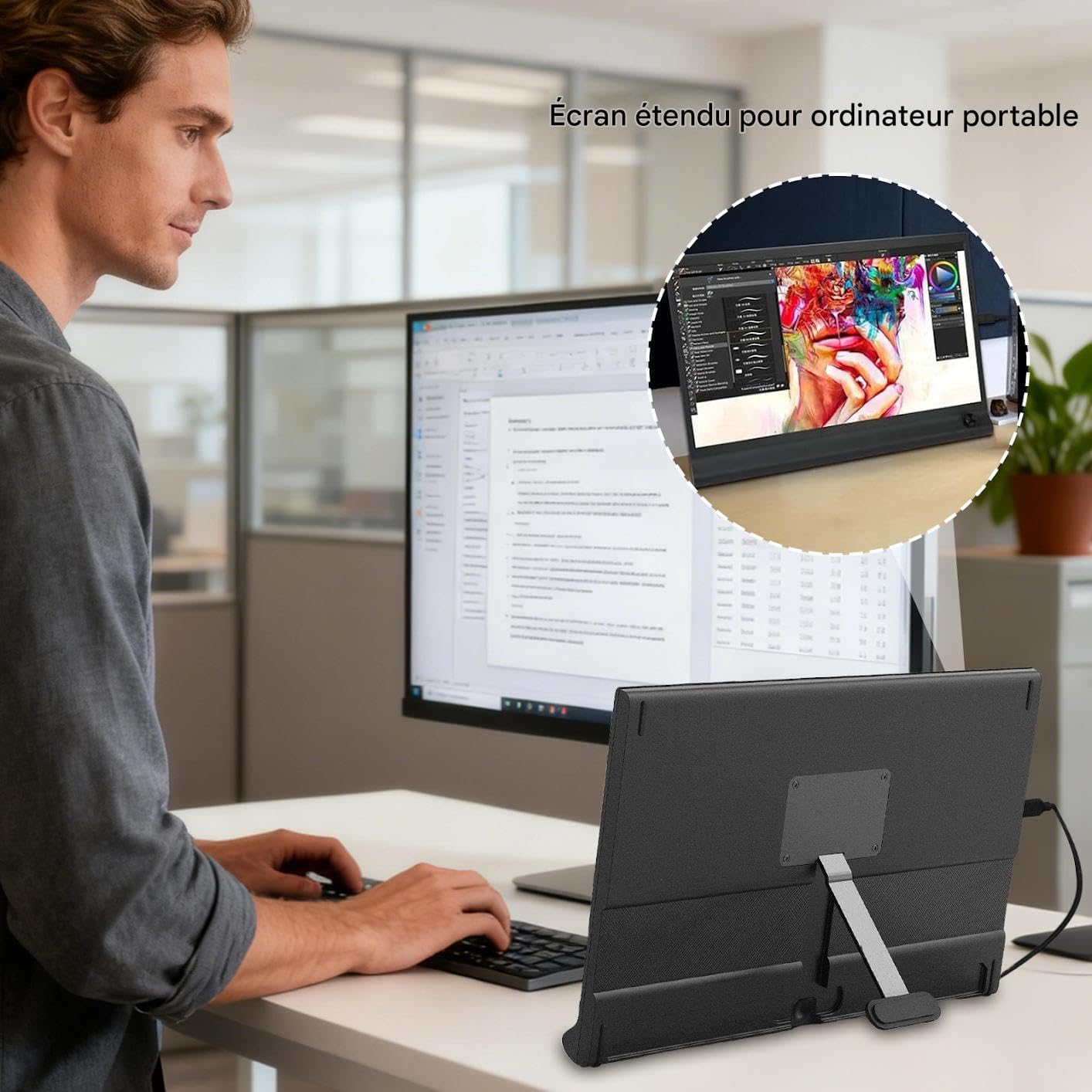 Monitor Wyświetlacza Komputerowego Urządzenie z Wiernymi Kolorami 39,6 cm