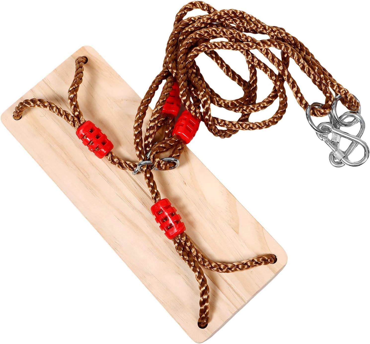 Wooden Tree Swing Seat and Small Flat Board Swing Chair Indoor and Outdoor Backyard Playground Use