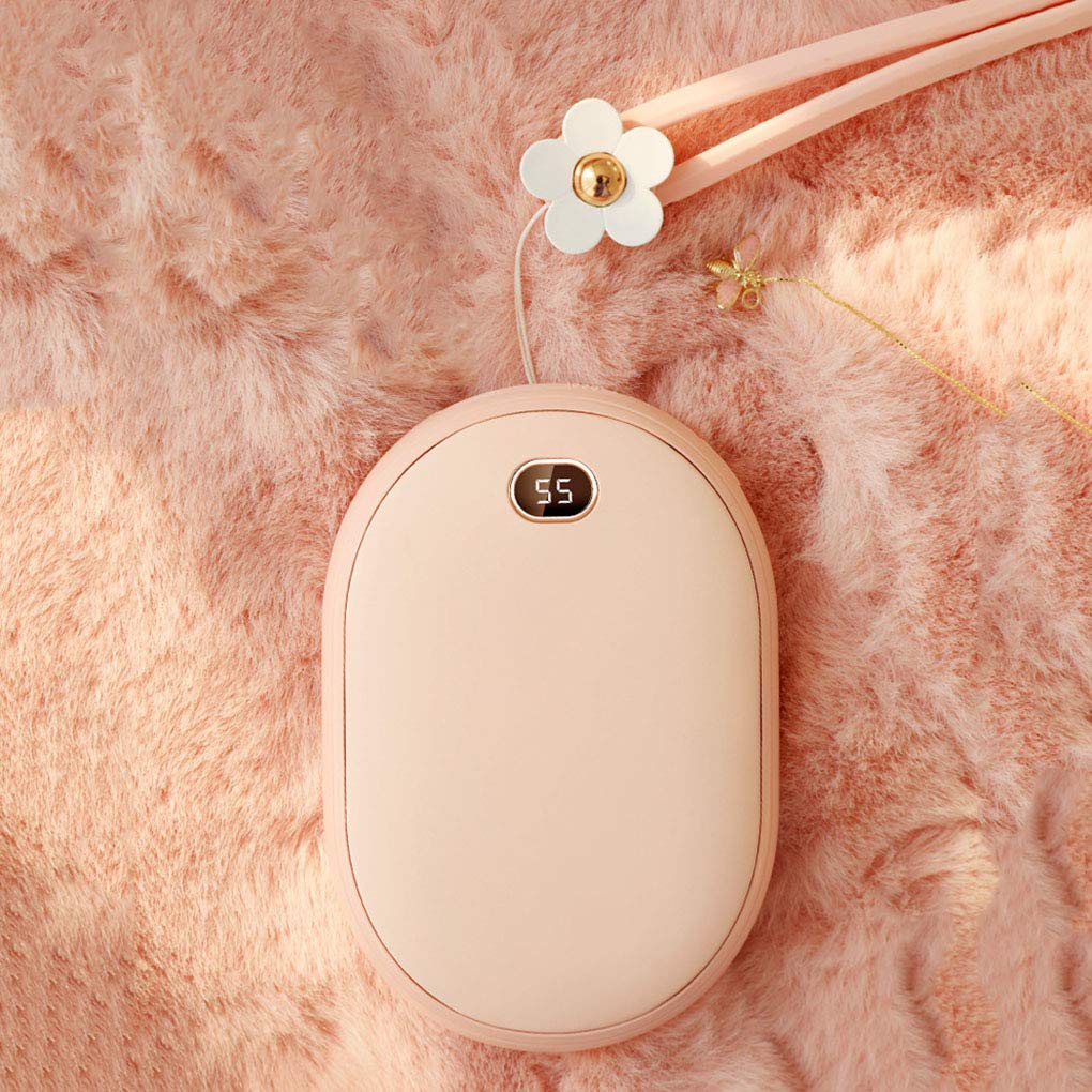 RajoNN Scaldamani Portatili Ricaricabili, Power Bank Tascabile Elettrico con Display della Temperatura, Ottimo per Chi soffre di artrite Sollievo dal Dolore, Migliori Regali Invernali