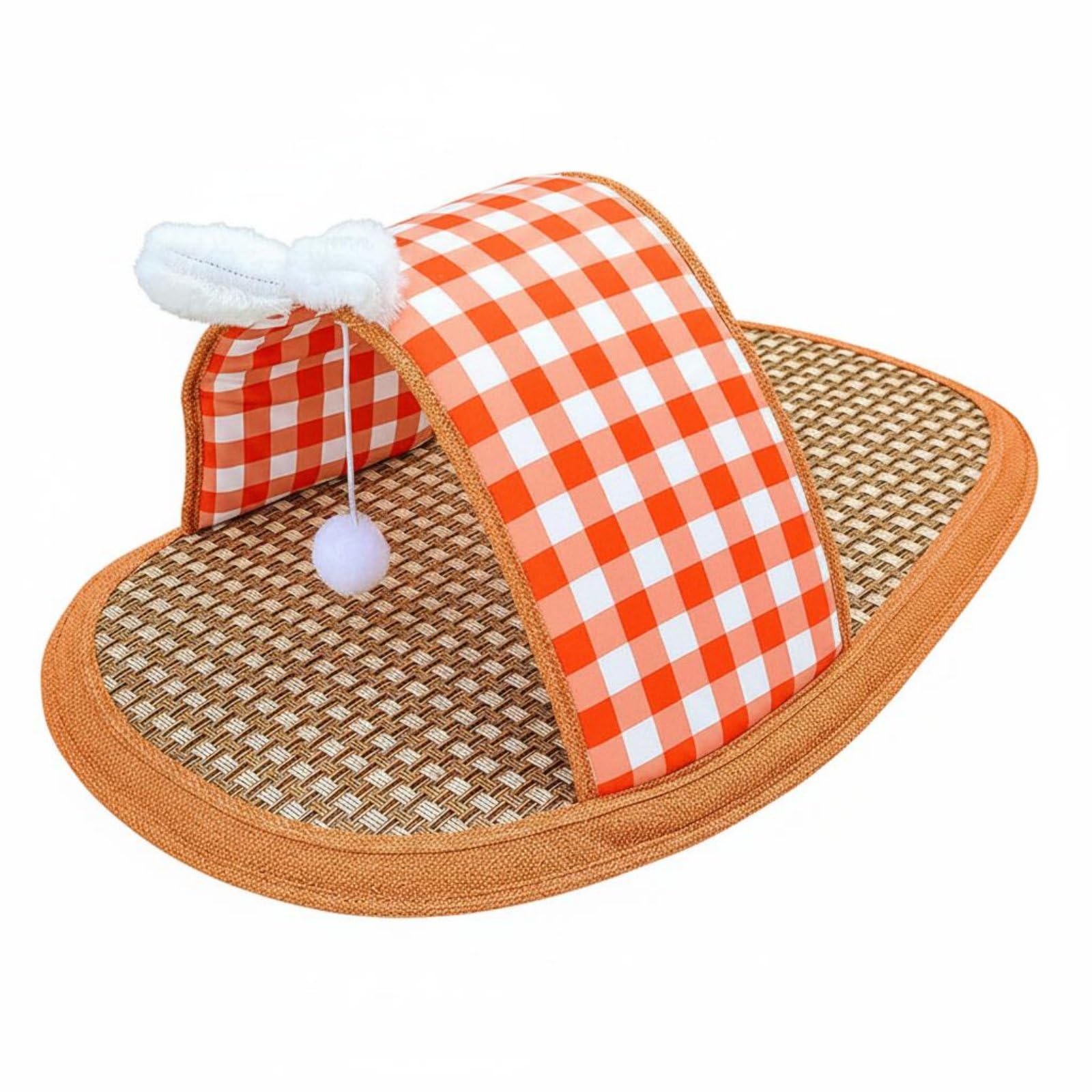 APIRILY Anti-Shedding Slipper Pet Bed Summer Cool Slipper Feline Mat Breathable Cooling Pet Bed Mat Easy to Clean for Dogs, Cats, Sleeping, Orange Red, M | Slippers | Womens Shoes-image-8
