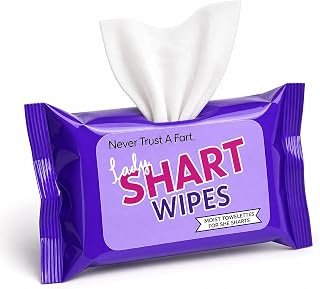 Lady Shart Wipes - Moist Towelettes for Women - Disposable Funny Wet Wipes, Pocket Size