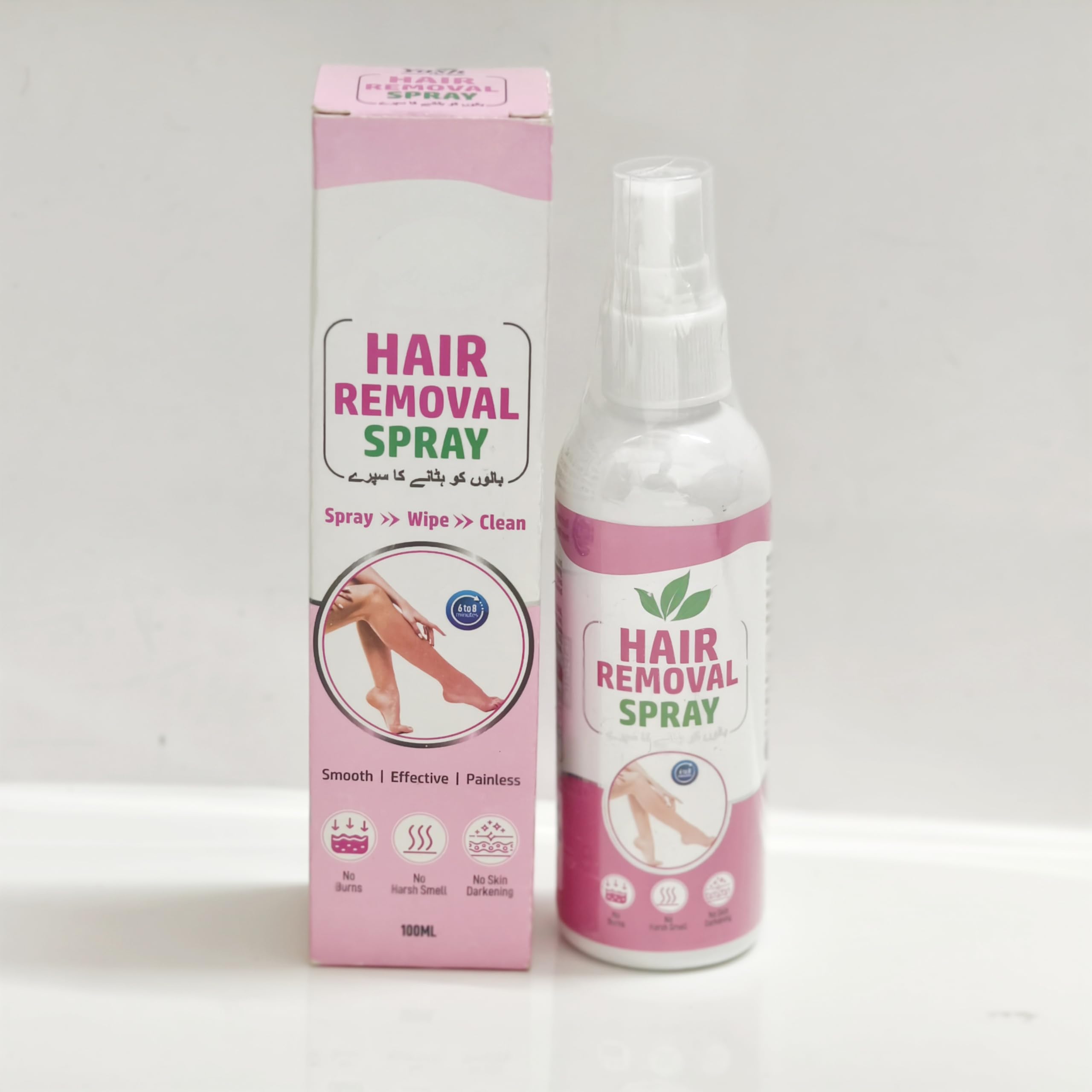 Hair Removal Spray, Smooth Effective Painless, No Burns No Harsh Smell, 100ml-image-0