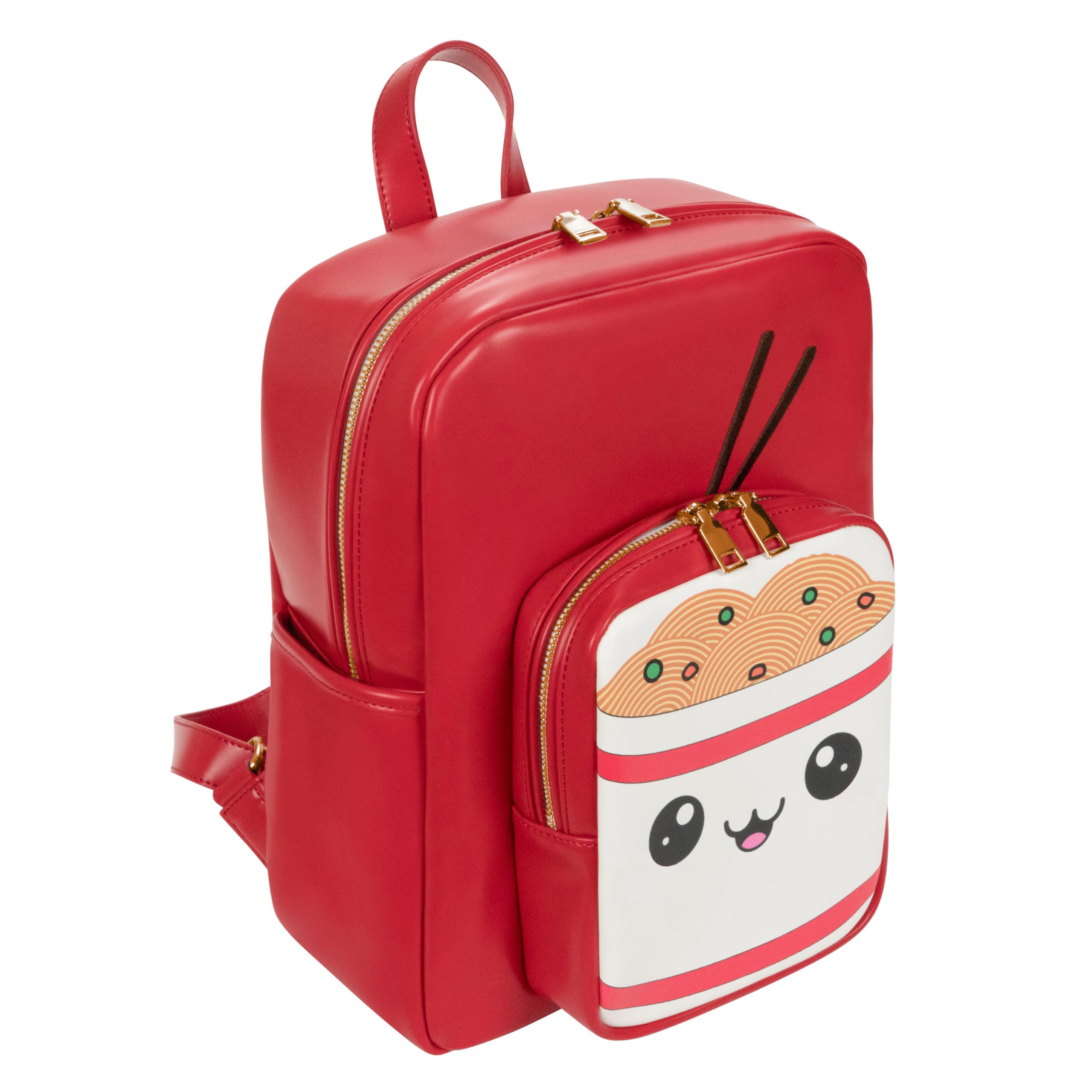 Remember Like Yesterday - Kawaii Ramen Noodle Backpack Purse | Women and Kids Fashion Backpack Purse | Faux Leather