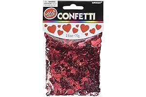 Sparkling Red Hearts Confetti for a Love-Filled Ambiance
