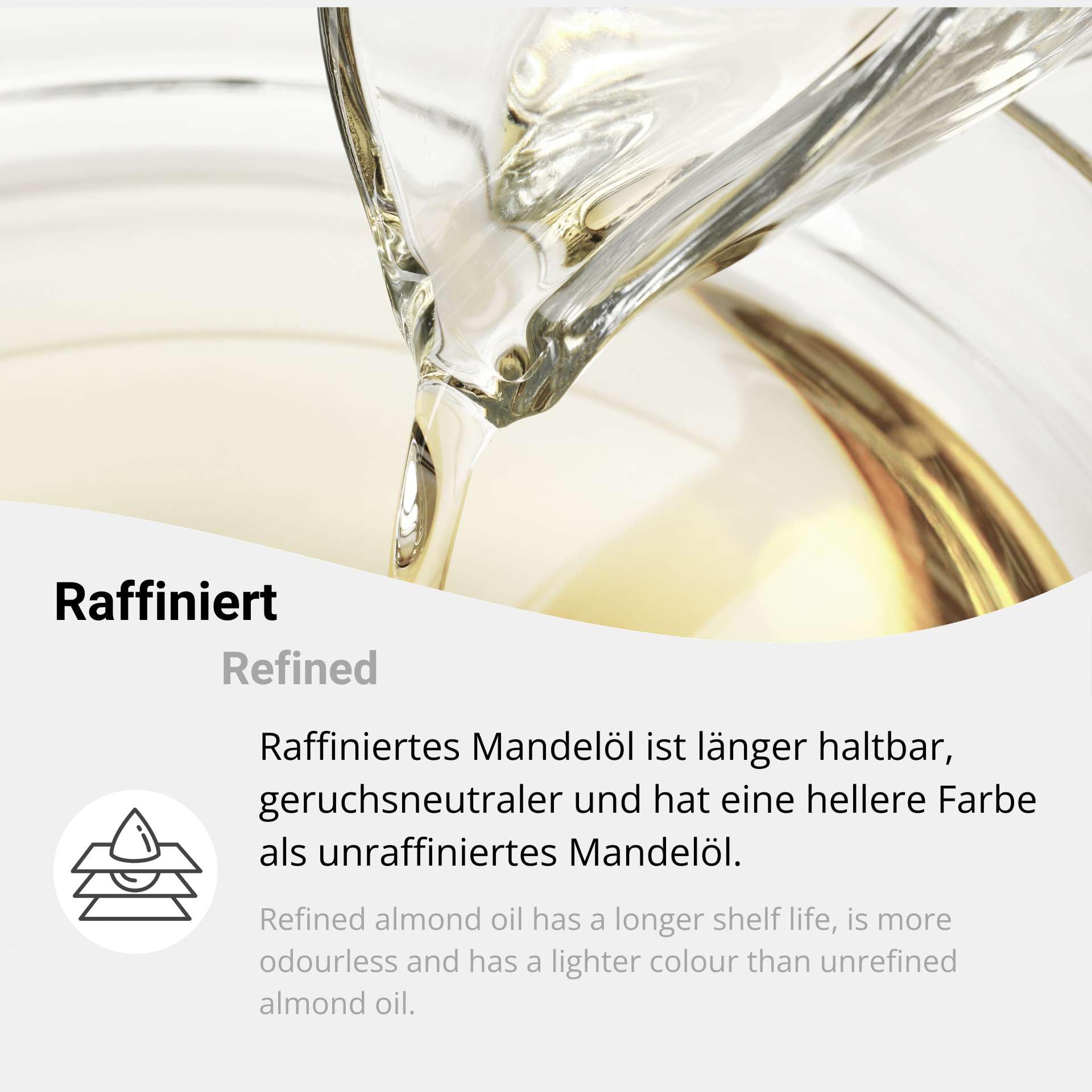 Reines Mandelöl 5L – Süß, Pflegeöl für Haut und Haar, Trägeröl, vegan & mild