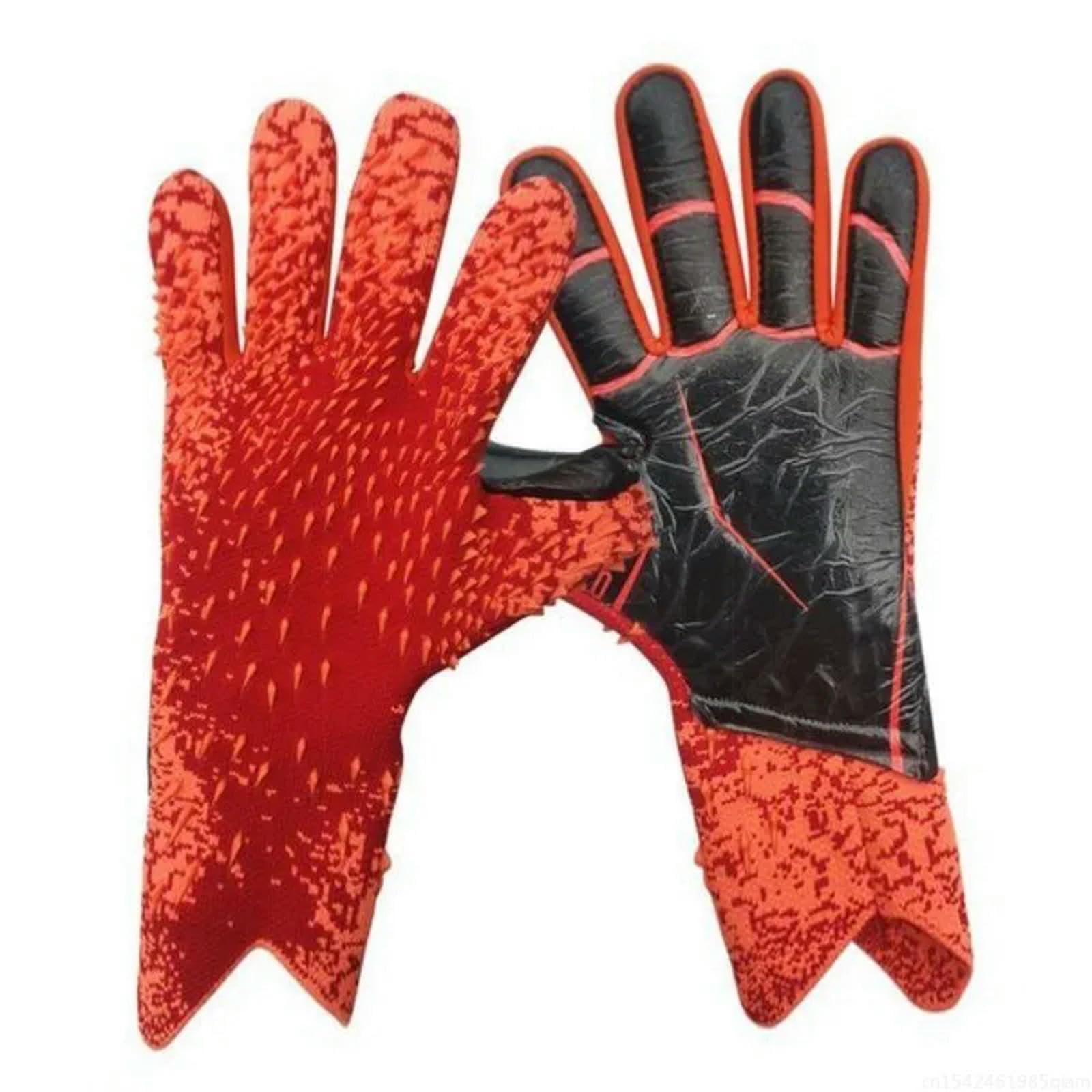 ESUKAR Goalkeeper Gloves, Strong Grip for Soccer Goalie Goalkeeper Gloves with Size 6/7/8/9/10 Football Gloves for Kids Youth and Adult, WYXDYSJWM Latex Football Gloves