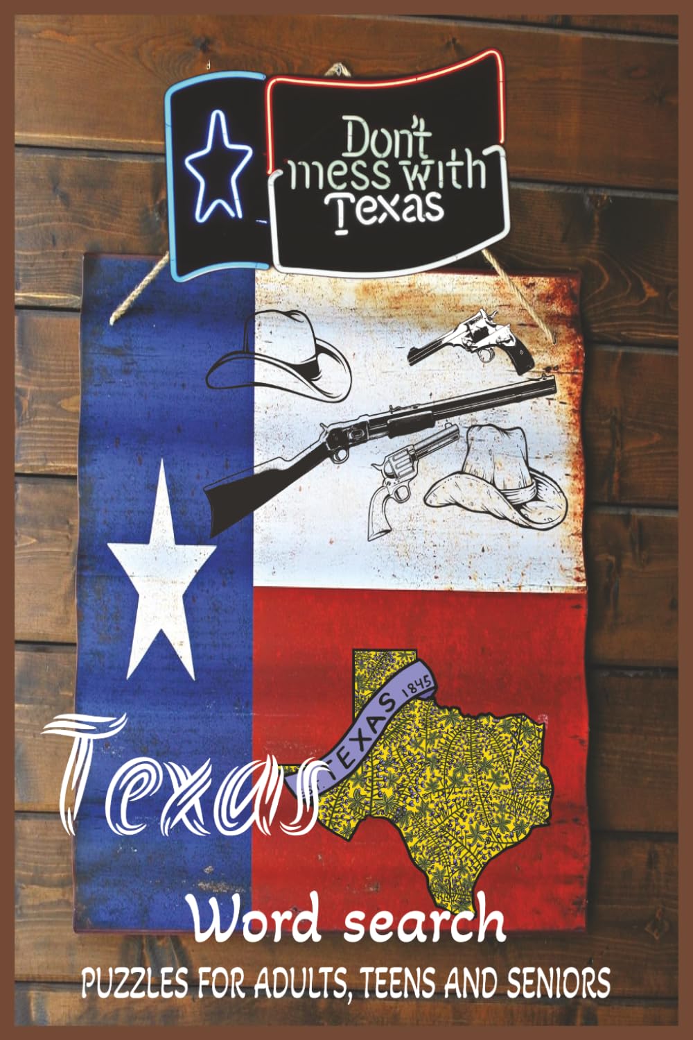 Texas Word Search Puzzle Book: Word Searches with Easy to Read Print about Texas | 6x9 inches, 110 pages | 50+ puzzles ... Gift for Vacations, Holidays and Free Times