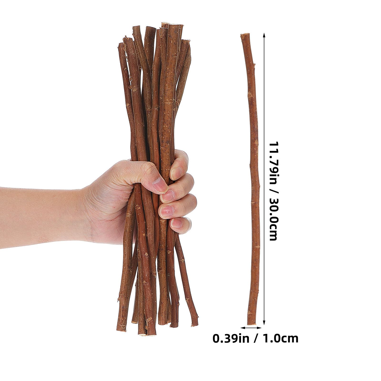 Palitos de Madera Fáciles de Usar para Manualidades 50 Ramitas Marrón y Resistentes, para Decoraciones de Bodas y Cualquier Temporada
