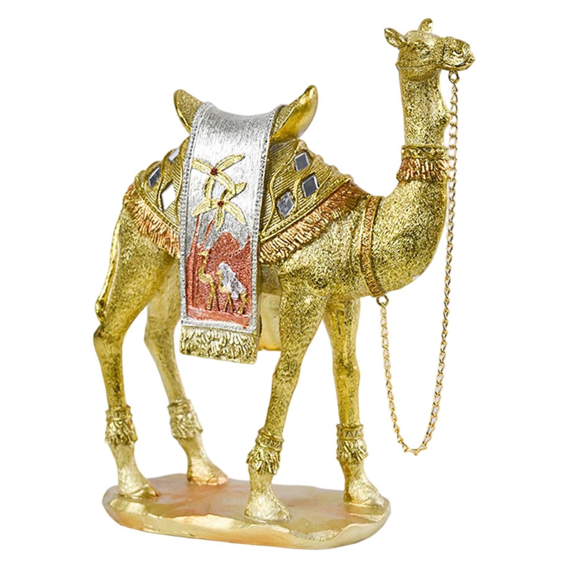 Sculpture animale artistique de chameau en résine pour bureau et maison