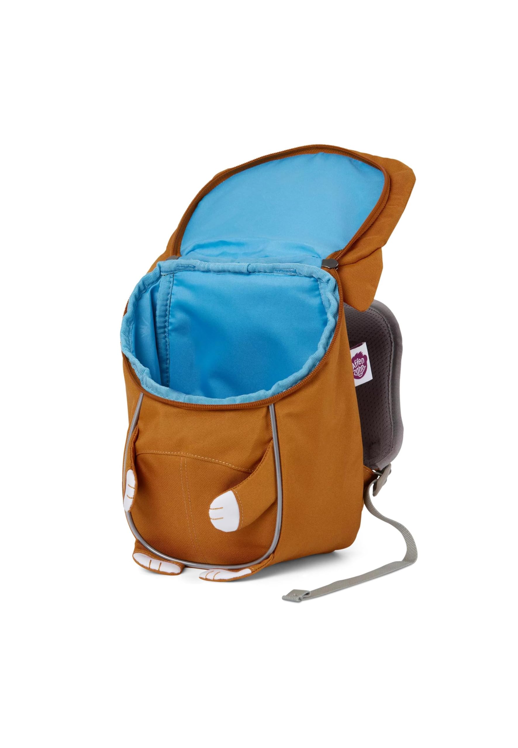 Affenzahn Kleiner Freund Kindergarten-Rucksack für 1-3 Jährige Ergonomisch Reflektierend Ziehzunge mit Namensschild Katze | Ergonomischer Kindergarten-Rucksack für Kinder von 1 bis 3 Jahren mit Reflektoren, Ziehzunge und Namensschild