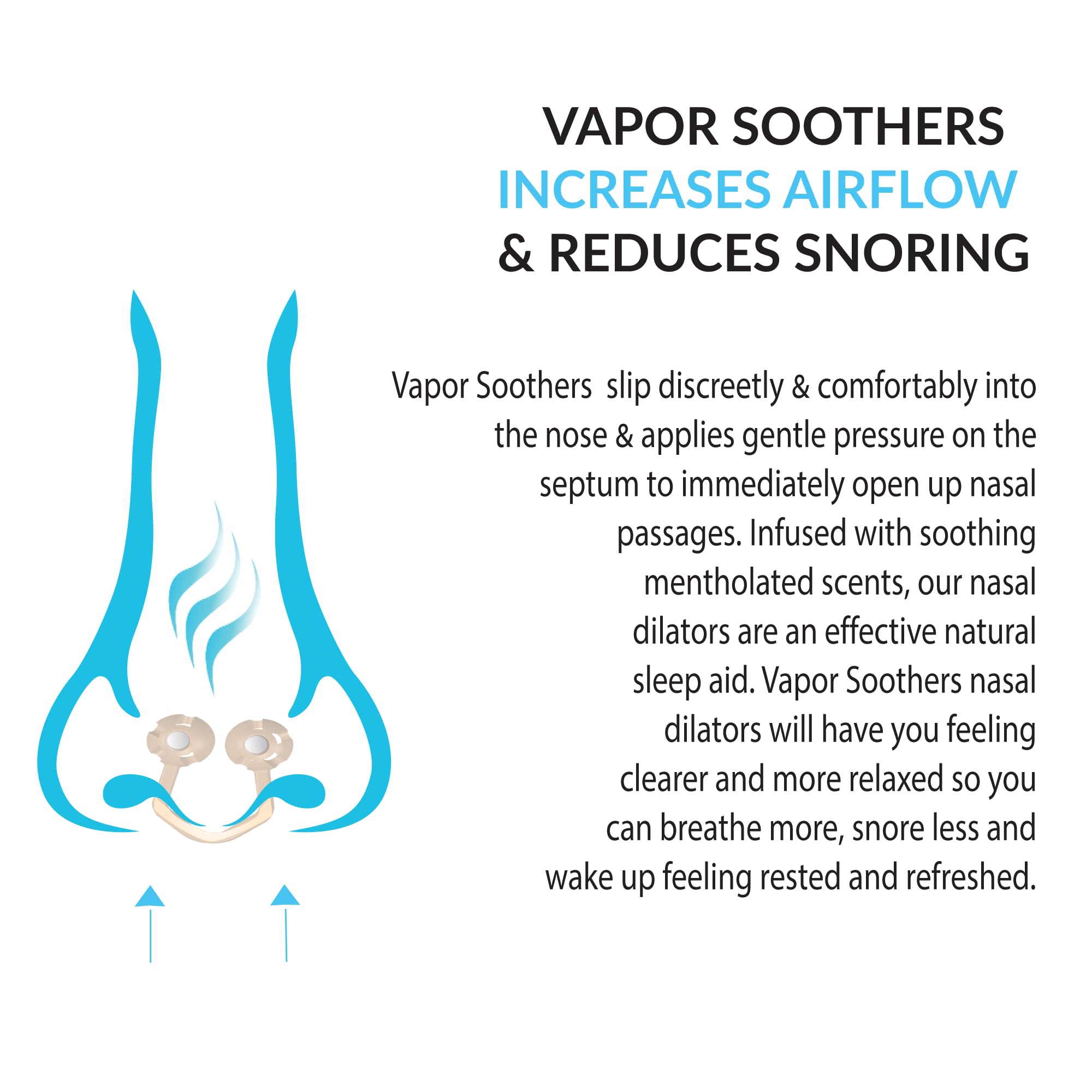 Nose Clips for Bad Smell by Vapor Soothers | Nasal Dilators for Breathing | Smell Nose Rings for Nurses | Instant Nasal Congestion Relief, Drug-Free | Nighttime Lavander, 28 Count: 28 Count Nighttime Lavender