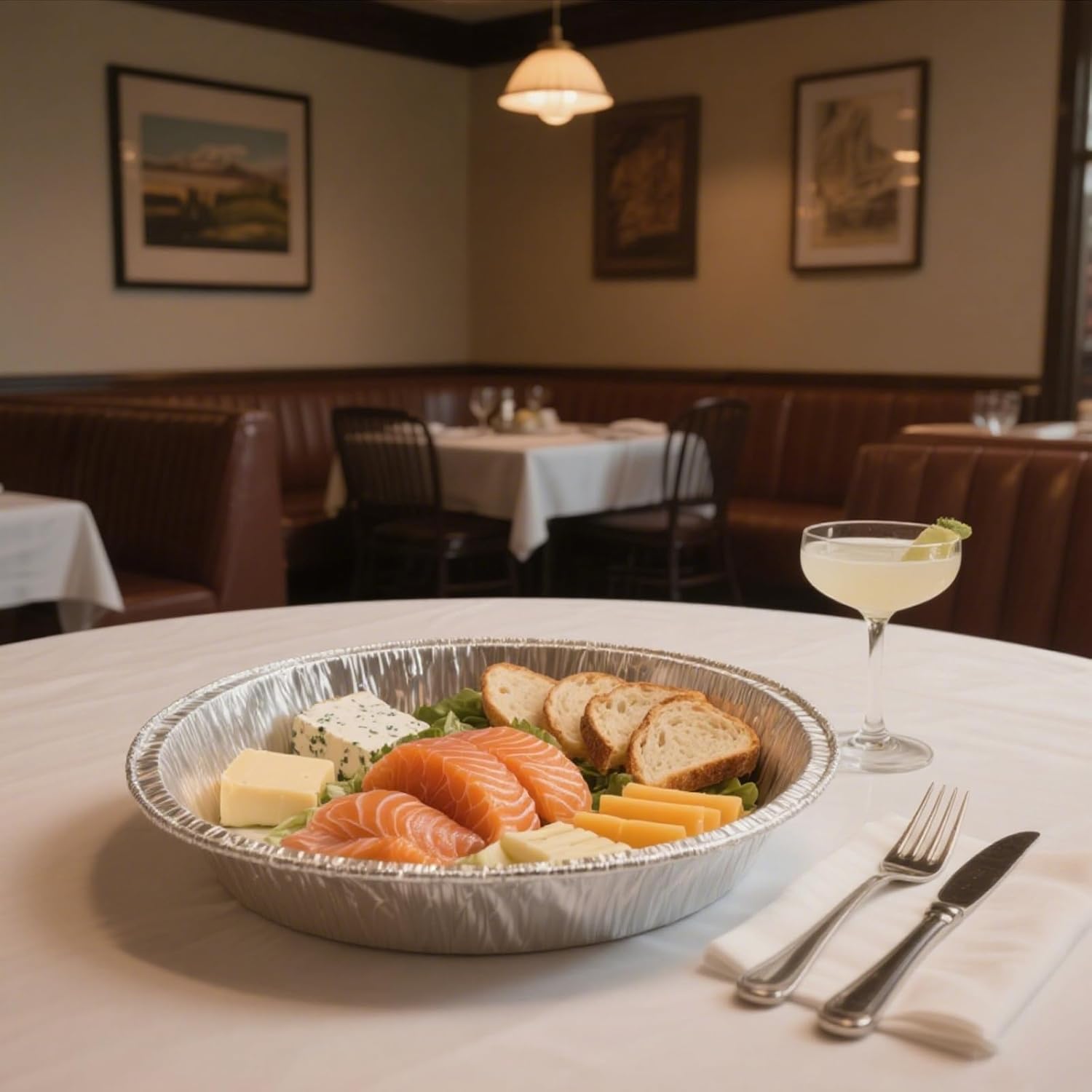 50 Pack Aluminum Pizza Pans Foil Pizza Pans, 11 Inch Round Disposable Pizza Pan Foil Focaccia Pan, Chocolate Cookies Cake Tin, Serving Platter Tray, Freezer & Oven Safe