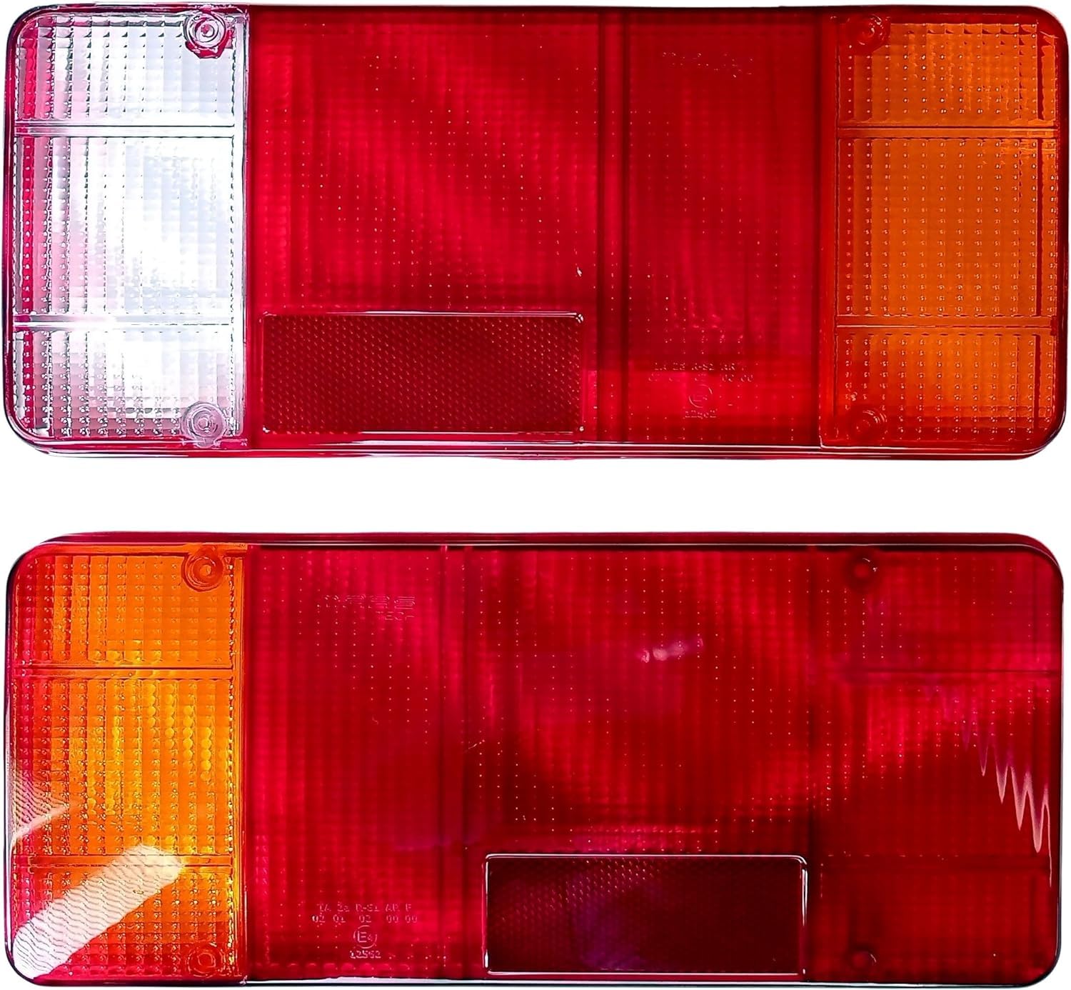 2 Lente di ricambio Luci Finale Posteriore per Renault Master,VW T-5,Iveco Daily Eurocargo I,II,III,Citroen C25 Jumper Jumpy,Fiat Ducato,Peugeot Boxer Pritsche LKW Anhänger E-MARK