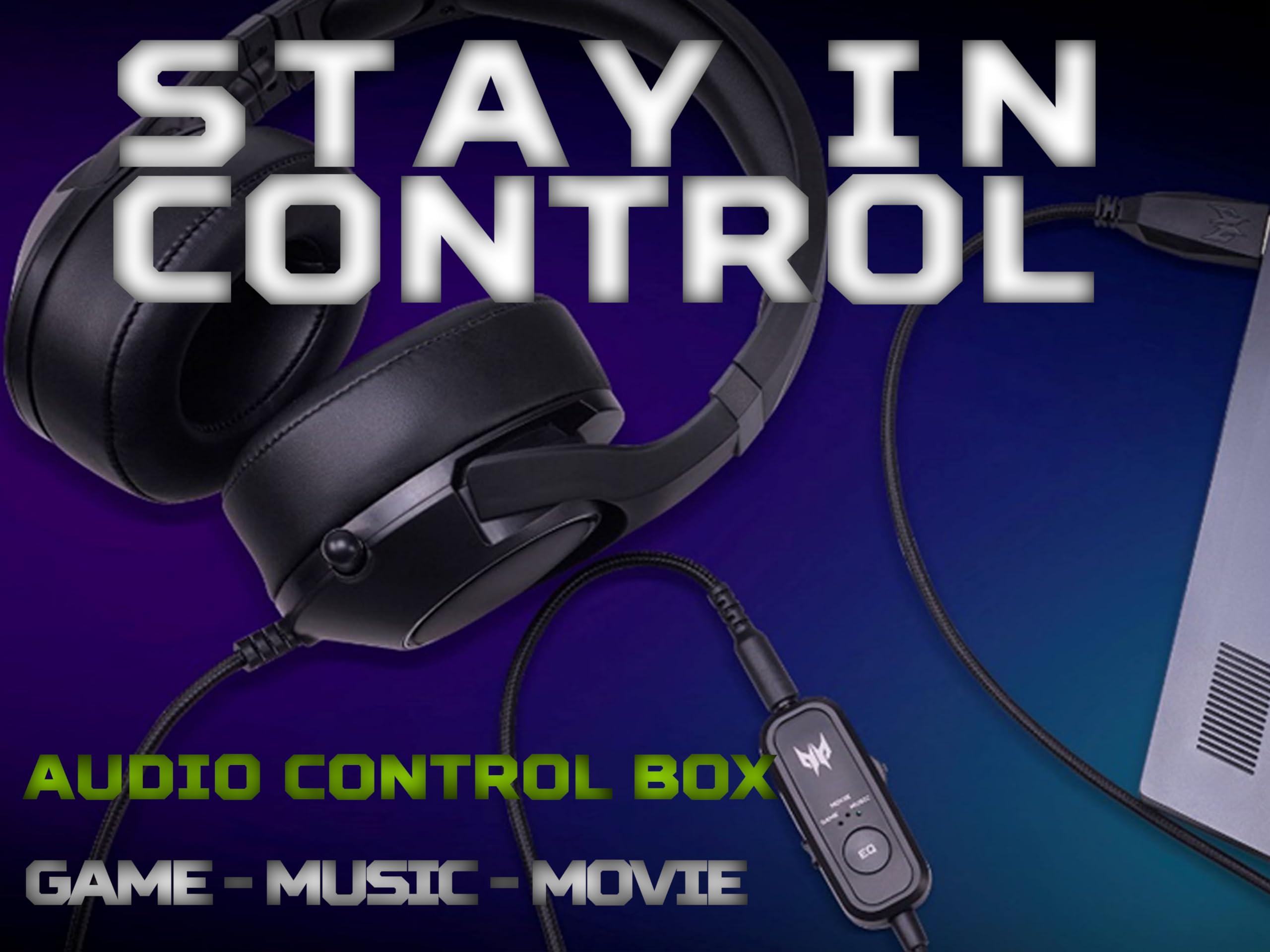 Predator Galea 350 zestaw słuchawkowy gamingowy (TrueHarmony Soundscape, 7.1 Virtual Sound, wielokierunkowy mikro, kompatybilny z PC, Xbox One S i PS4), czarny