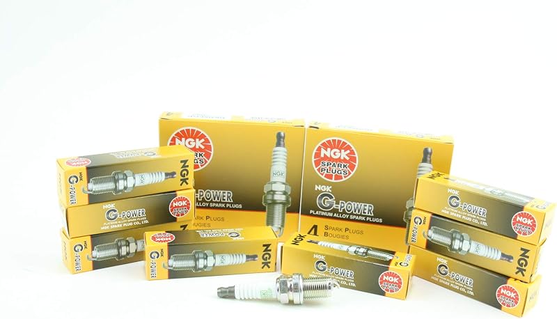 Vela de ignição NGK G-Power BKR6EGP com liga de platina – Pacote com 8 unidades