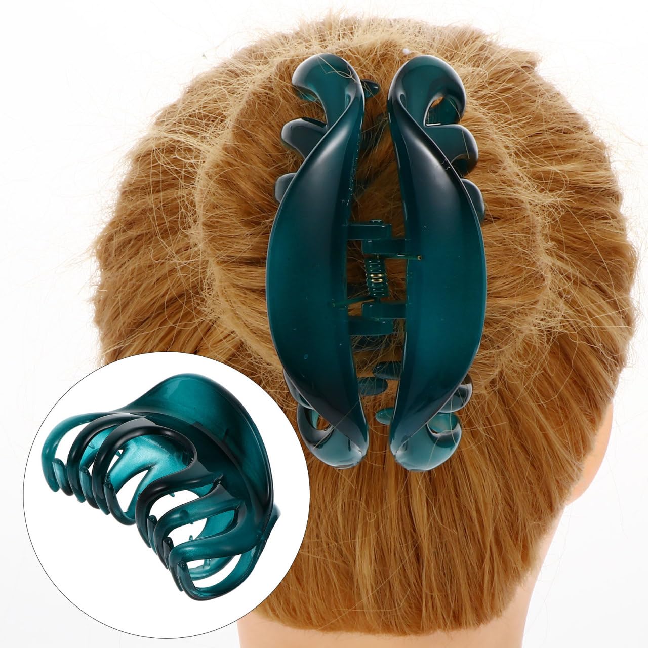 Healvian Large Hair Clip 2Pcs Non-Slip Claw Clips for Women Thick and Thin Hair Styling Accessories Comfortable Jaw Clips for Office and Casual Use - Image 4