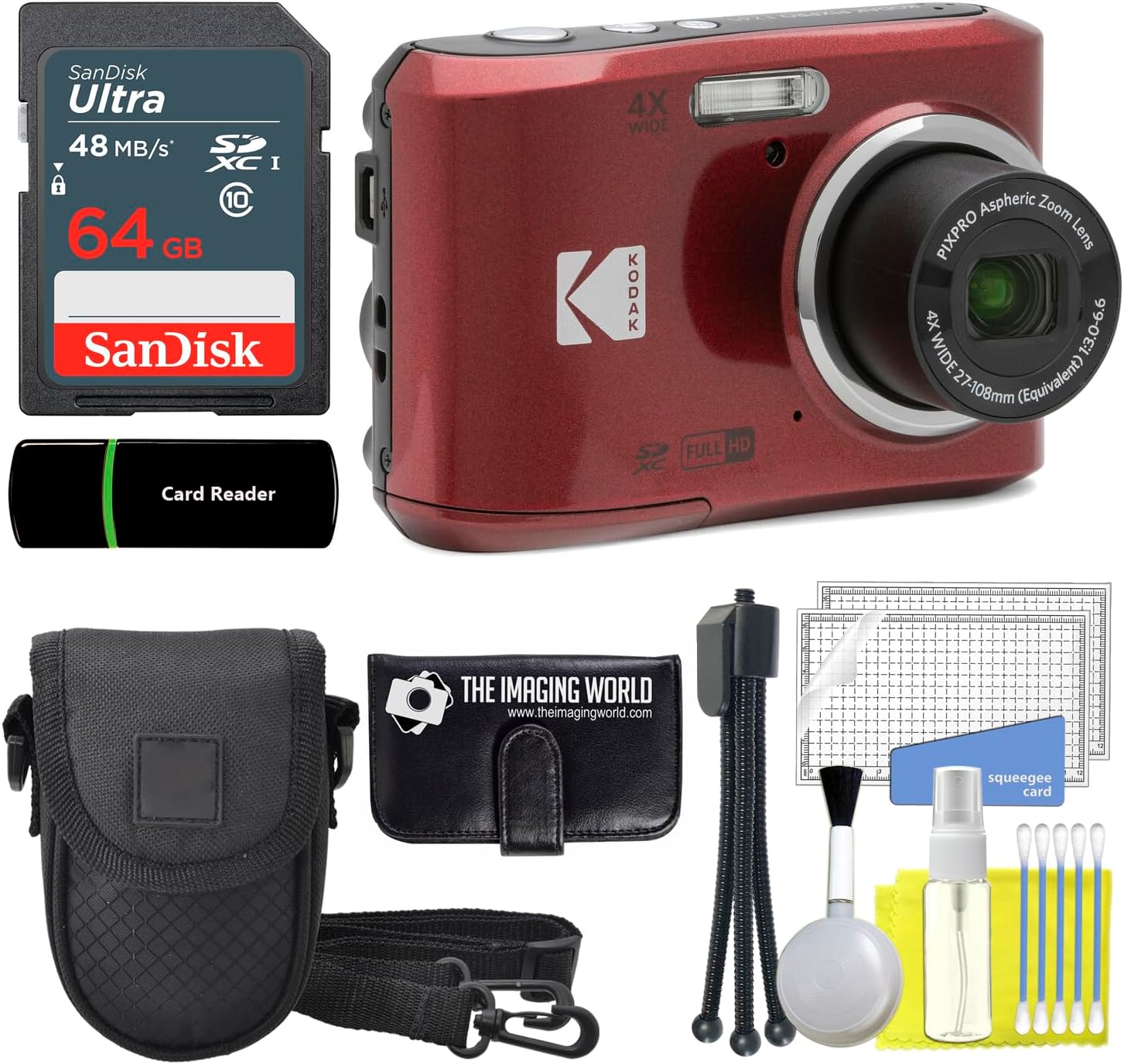 Kodak Pixpro AZ528 16 MP Full HD Video Digital Camera (Black
