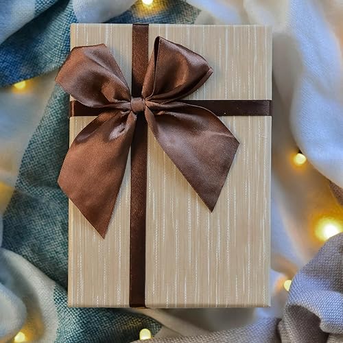 Miniatura 803 de Cinta de satén rosa polvoriento de doble cara de 1/4 pulgadas x 50 yardas, cintas de poliéster polvorientas para envolver regalos, cinta de tela