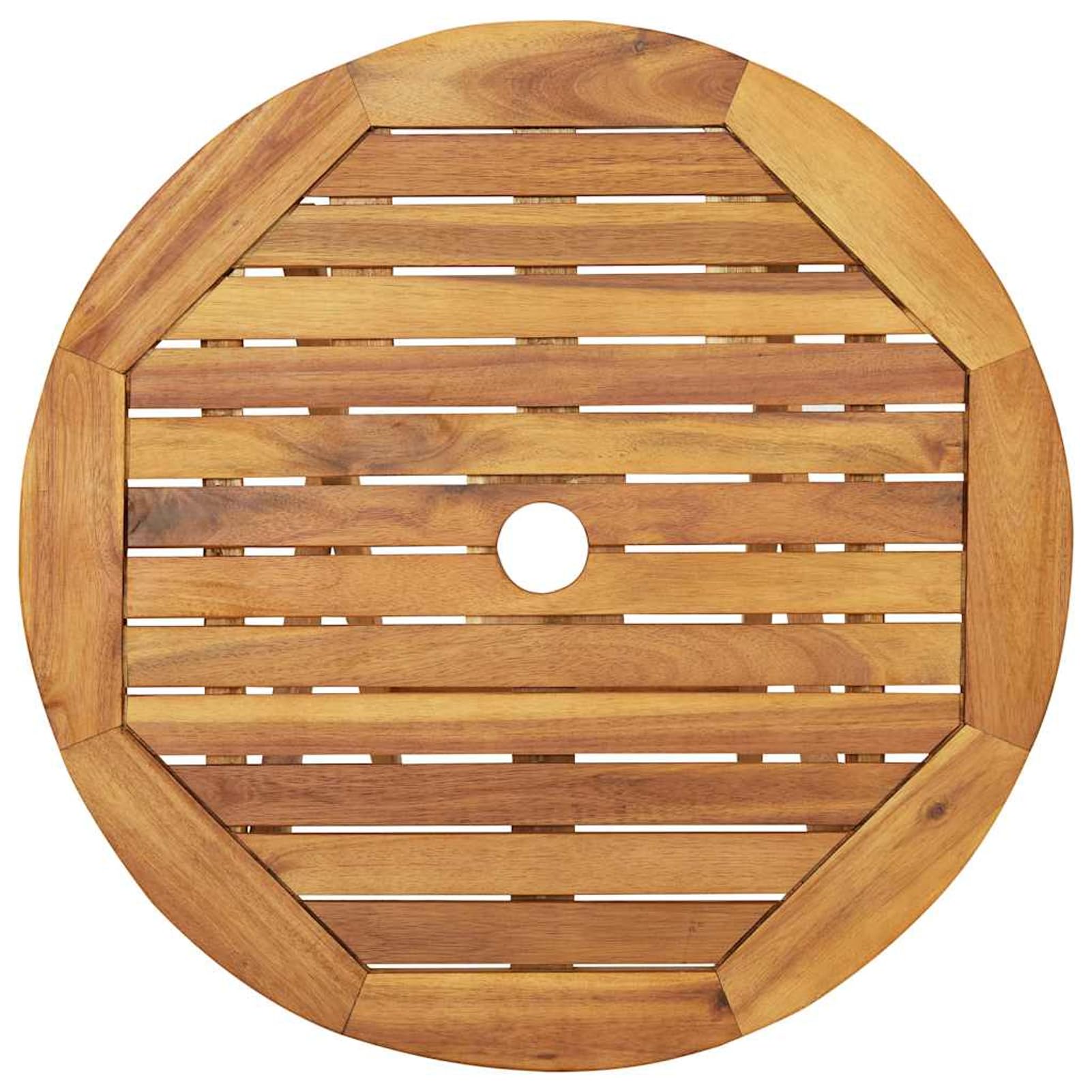 Gecheer Set da Bistrot, 3 Pezzi Pieghevole, in Legno Massello di Acacia, per Esterno, Terrazzo, Giardino